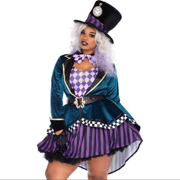 Leg Avenue Dresses & Skirts - Leg Avenue Delightful Hatter Costume Plus Size